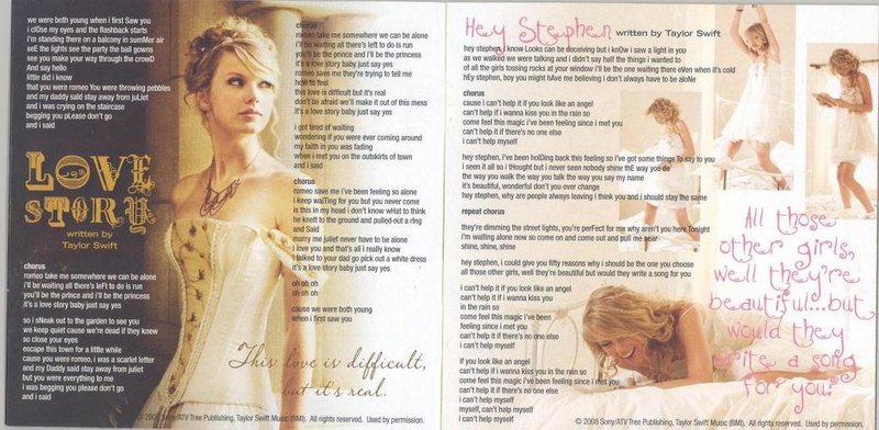 Taylor Swift — Fearless Booklet — photo 3