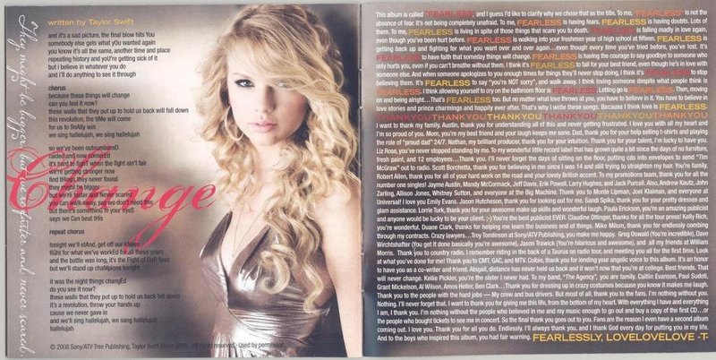 Taylor Swift — Fearless Booklet — photo 7