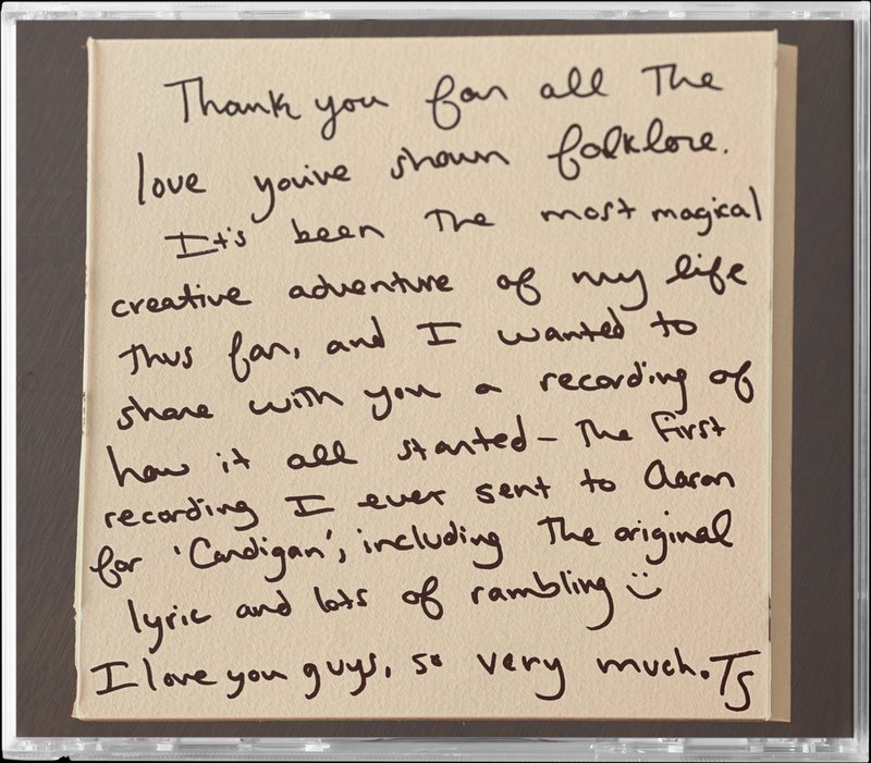 Taylor Swift — the "cardigan" cd — photo 2