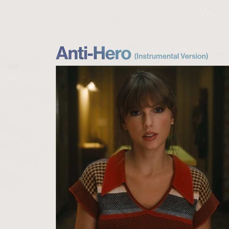 "Anti-Hero" (Instrumental Version) Single Cover