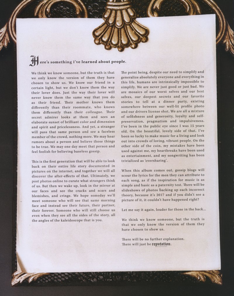 Taylor Swift — reputation volume 1 — photo 3