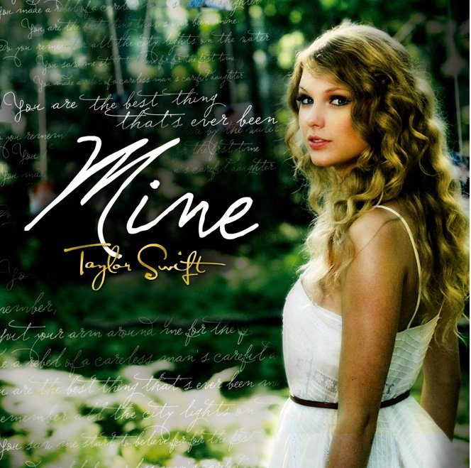 Taylor Swift — "Mine" single cover — photo 1