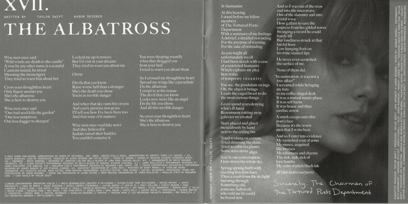 Taylor Swift — The Albatross CD Booklet — photo 10