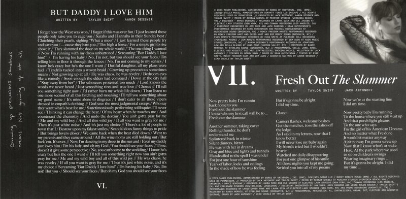 Taylor Swift — The Black Dog CD Booklet — photo 4