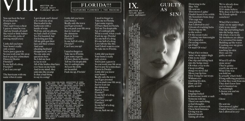 Taylor Swift — The Black Dog CD Booklet — photo 5