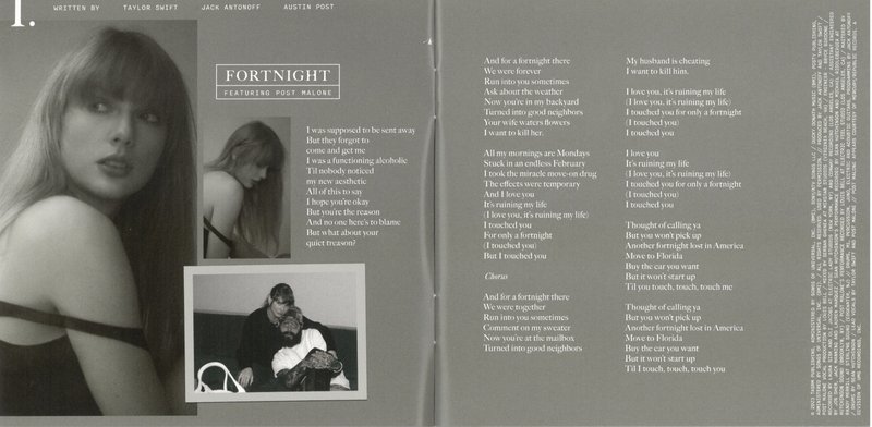 Taylor Swift — The Bolter CD Booklet — photo 2