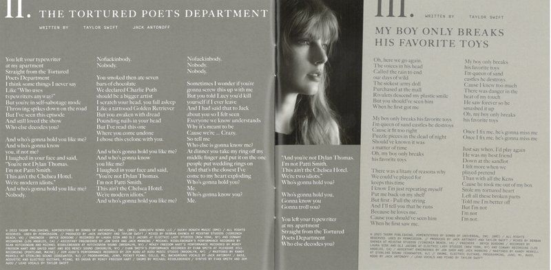 Taylor Swift — The Bolter CD Booklet — photo 3