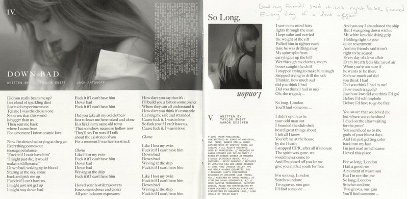 Taylor Swift — The Manuscript CD Booklet — photo 4