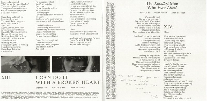 Taylor Swift — The Manuscript CD Booklet — photo 8