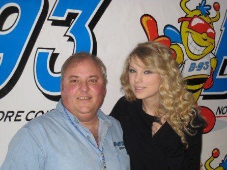 at B-93 studio